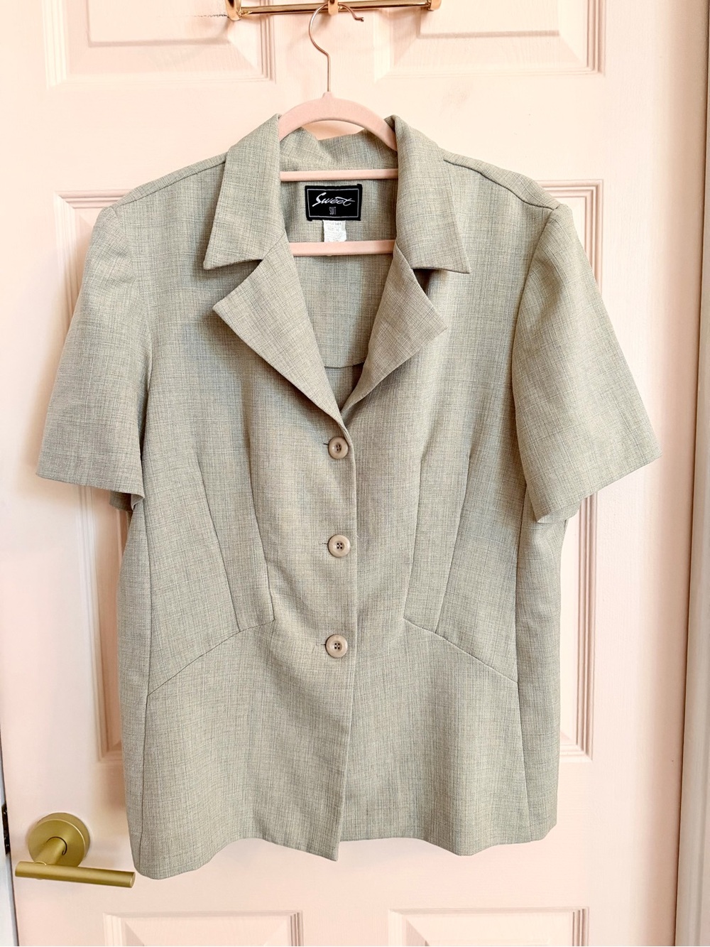 Tan sweet suit jacket